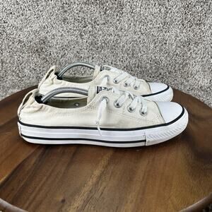 Converse Chuck Taylor All Star Women’s 8 Sneakers Shoes Beige Canvas Low 549713F